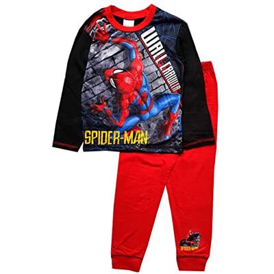 Marvel Spiderman Ensemble de Pyjama Long pour Garçons 4-5 ans Marvel Spiderman Ensemble de Pyjama Long pour Garçons 4-5 ans
