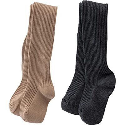 CFlong Collants Pour Enfants Pour Fille Ensemble De 2/4, Collants Pour Enfants, Leggings Côtelés En Maille Souple Haute Élasticité, Pour 0-6 Ans (2 Paires-03,2-4 Ans) CFlong Collants Pour Enfants Pour Fille Ensemble De 2/4, Collants Pour Enfants, Leggings Côtelés En Maille Souple Haute Élasticité, Pour 0-6 Ans (2 Paires-03,2-4 Ans)