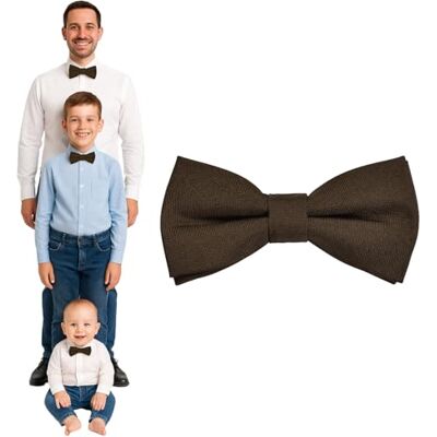 DonDon Vlinderdas voor heren, kinderen, jongens of baby's, mat, voorgebonden en in lengte verstelbaar, van gabardine katoen, feestelijk accessoire voor bruiloft, communie en ceremonie Adolescents / adultes - 12 x 7 cm DonDon Vlinderdas voor heren, kinderen, jongens of baby's, mat, voorgebonden en in lengte verstelbaar, van gabardine katoen, feestelijk accessoire voor bruiloft, communie en ceremonie Adolescents / adultes - 12 x 7 cm