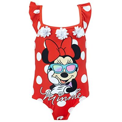 Disney Minnie Mouse badpak voor meisjes, eendelig badpak, Rood, 7-8 jaar 7-8 jaar Disney Minnie Mouse badpak voor meisjes, eendelig badpak, Rood, 7-8 jaar 7-8 jaar