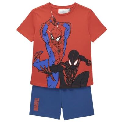 Marvel Spiderman Pyjamaset, T-shirt en shorts voor kinderen, complete pyjama, huiskleding voor fans, Spiderman rood/blauw, 5-6 jaar 5-6 jaar Marvel Spiderman Pyjamaset, T-shirt en shorts voor kinderen, complete pyjama, huiskleding voor fans, Spiderman rood/blauw, 5-6 jaar 5-6 jaar