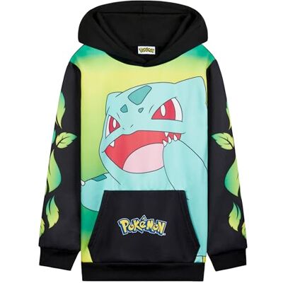 Pokémon Pokemon Sweatshirts met capuchon voor jongens, Pikachu, sweatshirt, kinderen, lang, met kangoeroezak, kleding, jongens, cadeau voor kinderen en tieners, Zwart/Bulbizarre Geel, 9-10 jaar 9-10 jaar Pokémon Pokemon Sweatshirts met capuchon voor jongens, Pikachu, sweatshirt, kinderen, lang, met kangoeroezak, kleding, jongens, cadeau voor kinderen en tieners, Zwart/Bulbizarre Geel, 9-10 jaar 9-10 jaar