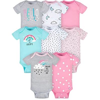 Gerber 23786816A Classic baby meisje (8 stuks), Wolken NBI Gerber 23786816A Classic baby meisje (8 stuks), Wolken NBI