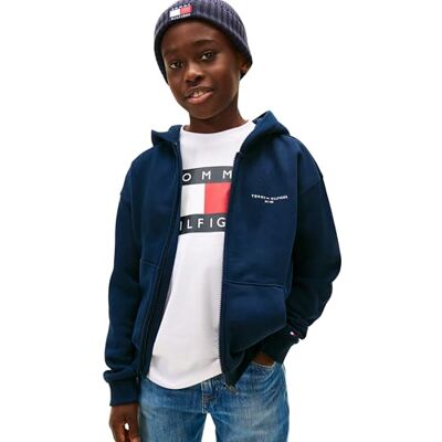 Tommy Hilfiger Mini Corp Zip Through Hoodie Ks0ks00726 Uniseks Hoodie met ritssluiting (1 stuk), Donker Navy Blauw, 5 jaar 5 jaar Tommy Hilfiger Mini Corp Zip Through Hoodie Ks0ks00726 Uniseks Hoodie met ritssluiting (1 stuk), Donker Navy Blauw, 5 jaar 5 jaar