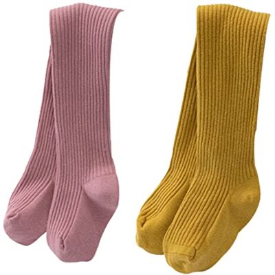 CFlong Collants Pour Enfants Pour Fille Ensemble De 2/4, Collants Pour Enfants, Leggings Côtelés En Maille Souple Haute Élasticité, Pour 0-6 Ans (2 Paires-02,2-4 Ans) CFlong Collants Pour Enfants Pour Fille Ensemble De 2/4, Collants Pour Enfants, Leggings Côtelés En Maille Souple Haute Élasticité, Pour 0-6 Ans (2 Paires-02,2-4 Ans)