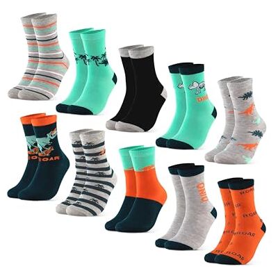 Occulto Schoenen voor kinderen en jongens (8 paar) van katoen, schoenen voor kinderen, jongens en krabdraden, harten, voetbalmotief 27-30 Occulto Schoenen voor kinderen en jongens (8 paar) van katoen, schoenen voor kinderen, jongens en krabdraden, harten, voetbalmotief 27-30