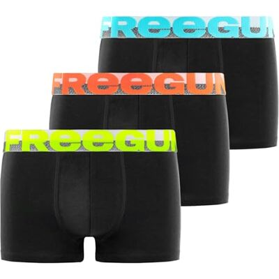 FREEGUN Fg/Dyn/3/Bc/Pk3/A1 nauwsluitende boxershorts voor jongens (3 stuks), zwart. 8-10 ans FREEGUN Fg/Dyn/3/Bc/Pk3/A1 nauwsluitende boxershorts voor jongens (3 stuks), zwart. 8-10 ans