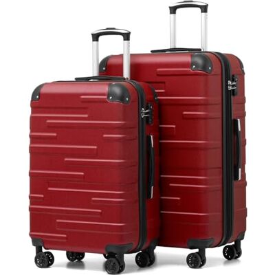 Coolife Koffer met harde schaal, ABS, 3-delig, 56 + 67 + 76 cm, in elkaar Met TSA-slot, schokbestendige hoekbescherming, YKK-ritssluiting, 4 stille 360° wielen, familiereizen Coolife Koffer met harde schaal, ABS, 3-delig, 56 + 67 + 76 cm, in elkaar Met TSA-slot, schokbestendige hoekbescherming, YKK-ritssluiting, 4 stille 360° wielen, familiereizen