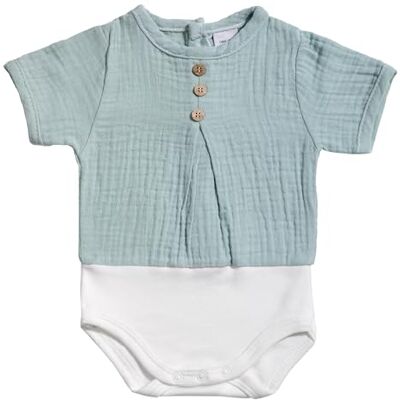 BABIDU Babybody met korte mouwen, 100% katoen, romper voor pasgeborenen van zachte, ademende en hypoallergene poppenstof, voor gevoelige huid, knoopsluiting, uniseks kleding BABIDU Babybody met korte mouwen, 100% katoen, romper voor pasgeborenen van zachte, ademende en hypoallergene poppenstof, voor gevoelige huid, knoopsluiting, uniseks kleding
