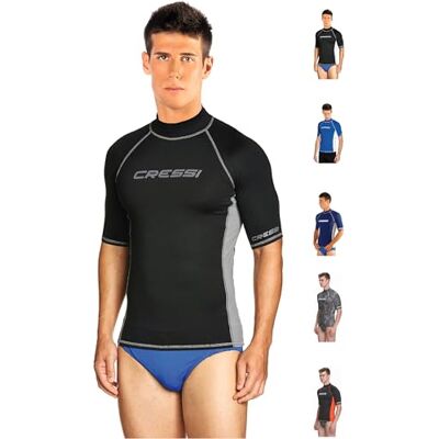CRESSI Rash Guard Rash Guard overall van zeer elastische speciale stof, lange en korte mouwen, UV-bescherming (UPF) 50+ heren CRESSI Rash Guard Rash Guard overall van zeer elastische speciale stof, lange en korte mouwen, UV-bescherming (UPF) 50+ heren