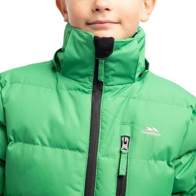 Trespass Gevoerde regenjas met clip voor heren met afneembare kap Trespass Gevoerde regenjas met clip voor heren met afneembare kap