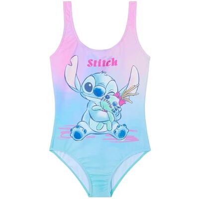 Disney Badpak voor meisjes, 1-delig, badpak voor meisjes, met ruches, roze / blauwe stitch, 11-12 jaar) 11-12 jaar Disney Badpak voor meisjes, 1-delig, badpak voor meisjes, met ruches, roze / blauwe stitch, 11-12 jaar) 11-12 jaar