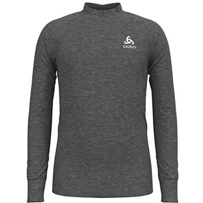 Odlo Unisex Active Warm Eco shirt met lange mouwen, grijs gemêleerd Odlo Unisex Active Warm Eco shirt met lange mouwen, grijs gemêleerd