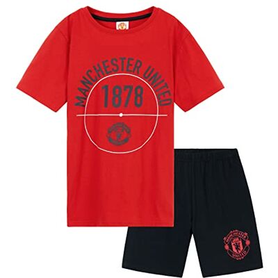 Get Trend Pyjama voor jongens, pyjamasets voor kinderen en jongeren, kort, voetbal, zomer, nachtkleding, vrijetijdskleding, cadeau voetbal, Multi Man United 11-12 ans Get Trend Pyjama voor jongens, pyjamasets voor kinderen en jongeren, kort, voetbal, zomer, nachtkleding, vrijetijdskleding, cadeau voetbal, Multi Man United 11-12 ans