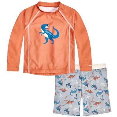 Playshoes Tweedelig lang dermobeschermend badpak voor jongens (1 stuk), Set met lange mouwen Dino 74-80 Playshoes Tweedelig lang dermobeschermend badpak voor jongens (1 stuk), Set met lange mouwen Dino 74-80