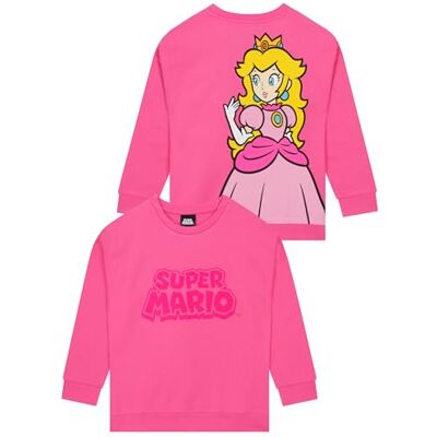 Super Mario Sweatshirt voor meisjes, prinses perzik, sweatshirt voor kinderen, katoen 8-9 ans Super Mario Sweatshirt voor meisjes, prinses perzik, sweatshirt voor kinderen, katoen 8-9 ans