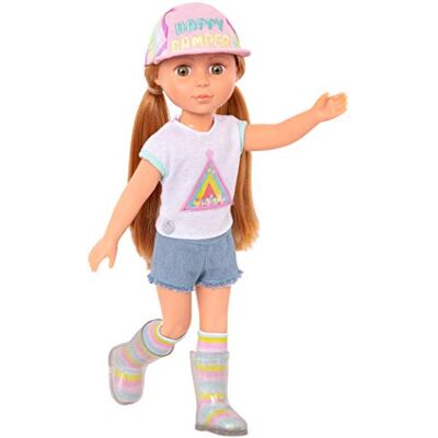 Glitter Girls Astrid pop met scharnier, 36 cm, campingoutfit Astrid, beweegbare pop met 1 pet, 1 top, 1 short, 1 paar sokken en 1 paar laarzen, vanaf 3 jaar Glitter Girls Astrid pop met scharnier, 36 cm, campingoutfit Astrid, beweegbare pop met 1 pet, 1 top, 1 short, 1 paar sokken en 1 paar laarzen, vanaf 3 jaar
