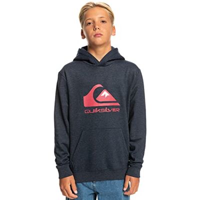 Quiksilver Big Logo Jeugd jongens Pullover met capuchon, Navy Blazer Heather Quiksilver Big Logo Jeugd jongens Pullover met capuchon, Navy Blazer Heather