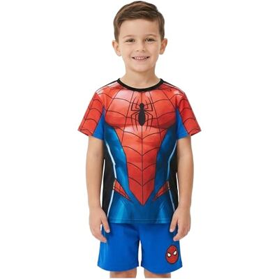 Get Trend Set van 2 pyjama's voor kinderen, jongens, zomer, korte mouwen, nachtkleding voor kinderen, jongeren, cadeau voor jongens, rood/blauw Spiderman, 5-6 jaar 5-6 jaar Get Trend Set van 2 pyjama's voor kinderen, jongens, zomer, korte mouwen, nachtkleding voor kinderen, jongeren, cadeau voor jongens, rood/blauw Spiderman, 5-6 jaar 5-6 jaar