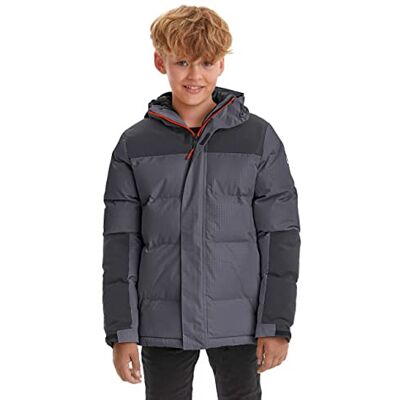 Killtec Kow 31 Bys Qltd Jckt Gewatteerde jas met capuchon voor jongens, Antraciet Killtec Kow 31 Bys Qltd Jckt Gewatteerde jas met capuchon voor jongens, Antraciet