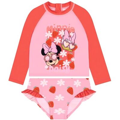 Disney Minnie Mouse Badpak voor kinderen, 2-delig badpak voor meisjes, Minnie & Daisy voor de zomer, Roze, 4-5 jaar 4-5 jaar Disney Minnie Mouse Badpak voor kinderen, 2-delig badpak voor meisjes, Minnie & Daisy voor de zomer, Roze, 4-5 jaar 4-5 jaar