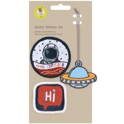 Lässig Set hangers en patches (3 stuks) met drukknop / schoolpatches set, Kleurrijk, Rugzak Lässig Set hangers en patches (3 stuks) met drukknop / schoolpatches set, Kleurrijk, Rugzak