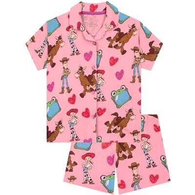 Disney Pyjama voor meisjes, zomer, Toy Story pyjama voor kinderen, meisjes, met Jessie, Woody Bullseye & Lilypad, pyjama-set voor meisjes, 2-8 jaar, Roze, 5-6 jaar 5-6 jaar Disney Pyjama voor meisjes, zomer, Toy Story pyjama voor kinderen, meisjes, met Jessie, Woody Bullseye & Lilypad, pyjama-set voor meisjes, 2-8 jaar, Roze, 5-6 jaar 5-6 jaar