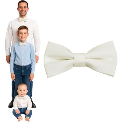 DonDon Vlinderdas voor heren, kinderen, jongens of baby's, mat, voorgebonden en in lengte verstelbaar, van gabardine katoen, feestelijk accessoire voor bruiloft, communie en ceremonie Adolescents / adultes - 12 x 7 cm DonDon Vlinderdas voor heren, kinderen, jongens of baby's, mat, voorgebonden en in lengte verstelbaar, van gabardine katoen, feestelijk accessoire voor bruiloft, communie en ceremonie Adolescents / adultes - 12 x 7 cm