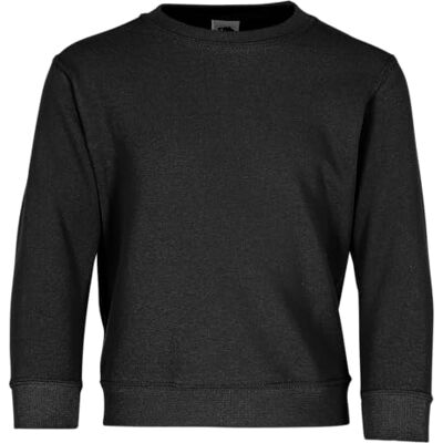 Fruit of the Loom Klassiek sweatshirt Uniseks kinderen, zwart. 12-13 ans Fruit of the Loom Klassiek sweatshirt Uniseks kinderen, zwart. 12-13 ans