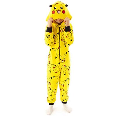 Pokémon Pokemon Onesie Boys Pikachu Yellow 3D Oren Kinderen Alles in één Pyjama PJ's 13-14 jaar Pokémon Pokemon Onesie Boys Pikachu Yellow 3D Oren Kinderen Alles in één Pyjama PJ's 13-14 jaar