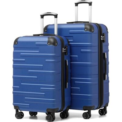 Coolife Koffer met harde schaal, ABS, 3-delig, 56 + 67 + 76 cm, in elkaar Met TSA-slot, schokbestendige hoekbescherming, YKK-ritssluiting, 4 stille 360° wielen, familiereizen Coolife Koffer met harde schaal, ABS, 3-delig, 56 + 67 + 76 cm, in elkaar Met TSA-slot, schokbestendige hoekbescherming, YKK-ritssluiting, 4 stille 360° wielen, familiereizen