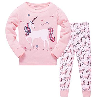 LitBud Tweedelige kerstpyjama met lange mouwen voor meisjes, maat 1-12 jaar 4-5 jaar LitBud Tweedelige kerstpyjama met lange mouwen voor meisjes, maat 1-12 jaar 4-5 jaar