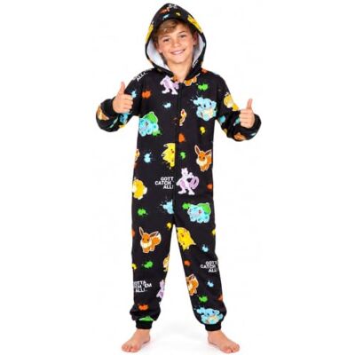 Pokémon Pokemon Pikachu Pyjama voor kinderen, fleece, onesie, Pikachu Charizard, 4-14 jaar 13-14 jaar Pokémon Pokemon Pikachu Pyjama voor kinderen, fleece, onesie, Pikachu Charizard, 4-14 jaar 13-14 jaar