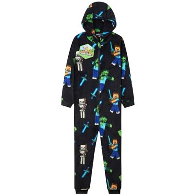 Minecraft Green Creeper of Black Pixel Video Game Kids Pyjama Suit, tiener jongenskleding, zachte fleece, Hoodie, Gamer Gift, Idee voor jongens en meisjes 9-10 jaar Minecraft Green Creeper of Black Pixel Video Game Kids Pyjama Suit, tiener jongenskleding, zachte fleece, Hoodie, Gamer Gift, Idee voor jongens en meisjes 9-10 jaar