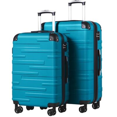 Coolife Koffer met harde schaal, ABS, 3-delig, 56 + 67 + 76 cm, in elkaar Met TSA-slot, schokbestendige hoekbescherming, YKK-ritssluiting, 4 stille 360° wielen, familiereizen Coolife Koffer met harde schaal, ABS, 3-delig, 56 + 67 + 76 cm, in elkaar Met TSA-slot, schokbestendige hoekbescherming, YKK-ritssluiting, 4 stille 360° wielen, familiereizen