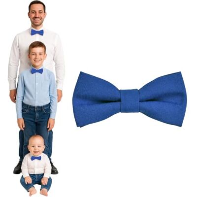 DonDon Vlinderdas voor heren, kinderen, jongens of baby's, mat, voorgebonden en in lengte verstelbaar, van gabardine katoen, feestelijk accessoire voor bruiloft, communie en ceremonie Adolescents / adultes - 12 x 7 cm DonDon Vlinderdas voor heren, kinderen, jongens of baby's, mat, voorgebonden en in lengte verstelbaar, van gabardine katoen, feestelijk accessoire voor bruiloft, communie en ceremonie Adolescents / adultes - 12 x 7 cm
