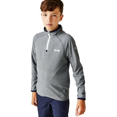 Regatta LOCO-fleecevoering met halve ritssluiting voor kinderen, marineblauw/marineblauw 11-12 Regatta LOCO-fleecevoering met halve ritssluiting voor kinderen, marineblauw/marineblauw 11-12