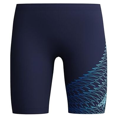 Speedo Medley Zwemshorts voor jongens, caban-patroon, suikerblauw, 15-16 jaar Speedo Medley Zwemshorts voor jongens, caban-patroon, suikerblauw, 15-16 jaar
