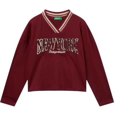 United T-shirt M/L 3i1xc400e T-shirt voor meisjes, Rood 120 United T-shirt M/L 3i1xc400e T-shirt voor meisjes, Rood 120