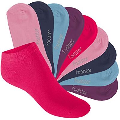 Footstar 10 paar kindersportsokken Sneak it! Korte sokken voor meisjes en jongens, Zoete kleuren 27-30 Footstar 10 paar kindersportsokken Sneak it! Korte sokken voor meisjes en jongens, Zoete kleuren 27-30