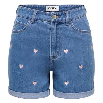 Only Onlvega Hw Embroidery DNM Short Guanoos XS Only Onlvega Hw Embroidery DNM Short Guanoos XS