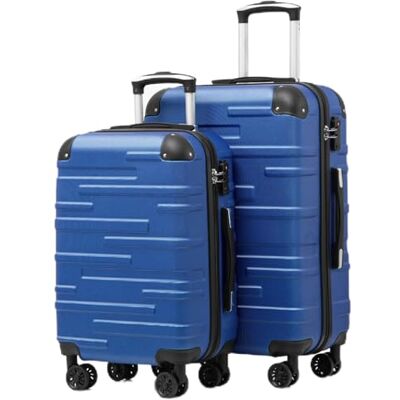 Coolife Koffer met harde schaal, ABS, 3-delig, 56 + 67 + 76 cm, in elkaar Met TSA-slot, schokbestendige hoekbescherming, YKK-ritssluiting, 4 stille 360° wielen, familiereizen Coolife Koffer met harde schaal, ABS, 3-delig, 56 + 67 + 76 cm, in elkaar Met TSA-slot, schokbestendige hoekbescherming, YKK-ritssluiting, 4 stille 360° wielen, familiereizen