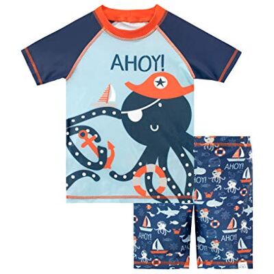 Harry Bear Tweedelig badpak Octopus Jongen, Blauw 4-5 ans Harry Bear Tweedelig badpak Octopus Jongen, Blauw 4-5 ans