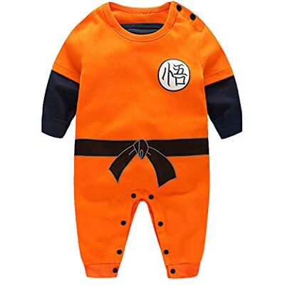 Sxkayxr Body voor pasgeborenen, jongens en meisjes, cartoon babypakje geïnspireerd door Goku, Oranje1 9-12 maanden Sxkayxr Body voor pasgeborenen, jongens en meisjes, cartoon babypakje geïnspireerd door Goku, Oranje1 9-12 maanden