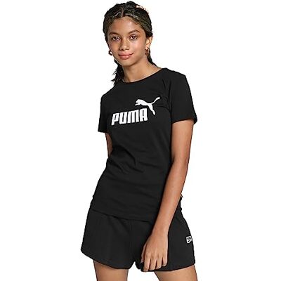 Puma Mädchen T-Shirt ESS Logo Tee G, Black, 140, 587029 Puma Mädchen T-Shirt ESS Logo Tee G, Black, 140, 587029
