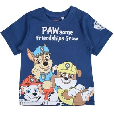 Disney T-shirt met korte mouwen voor jongens, Paw Patrol, uniseks, kinderen, 1 stuk Disney T-shirt met korte mouwen voor jongens, Paw Patrol, uniseks, kinderen, 1 stuk