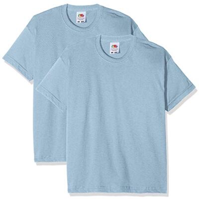 Fruit of the Loom Kids Valueweight T-shirt met korte mouwen voor jongens, 2 stuks 9-10 jaar Fruit of the Loom Kids Valueweight T-shirt met korte mouwen voor jongens, 2 stuks 9-10 jaar