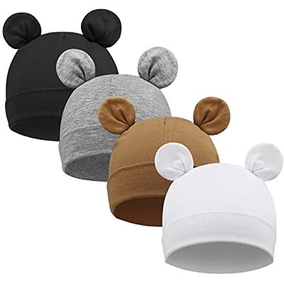 DRESHOW Babymuts voor pasgeborenen, peuters, zacht, schattig, gebreid, voor baby's, jongens, kinderen, mutsen 0-6 maanden DRESHOW Babymuts voor pasgeborenen, peuters, zacht, schattig, gebreid, voor baby's, jongens, kinderen, mutsen 0-6 maanden