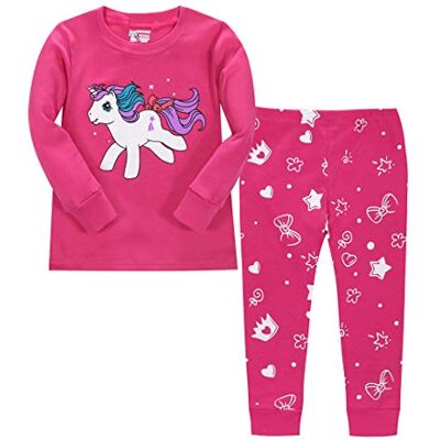 LitBud Tweedelige kerstpyjama met lange mouwen voor meisjes, maat 1-12 jaar 3-4 ans LitBud Tweedelige kerstpyjama met lange mouwen voor meisjes, maat 1-12 jaar 3-4 ans