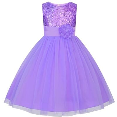 JerrisApparel meisjes pailletten party bloem jurk ceremonie bal banket tule, Netgordijn 4 jaar JerrisApparel meisjes pailletten party bloem jurk ceremonie bal banket tule, Netgordijn 4 jaar